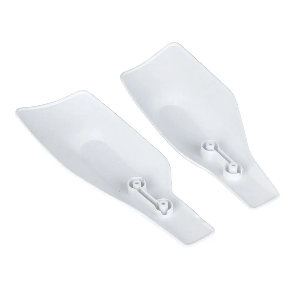 White Left Right Motorbike Hand Guard Wind Protector Handlebar Deflector 