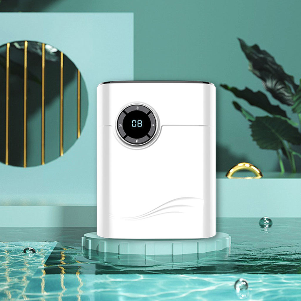 Electric US Plug Dehumidifier with 1200ml Water Tank Auto Shutoff for Home