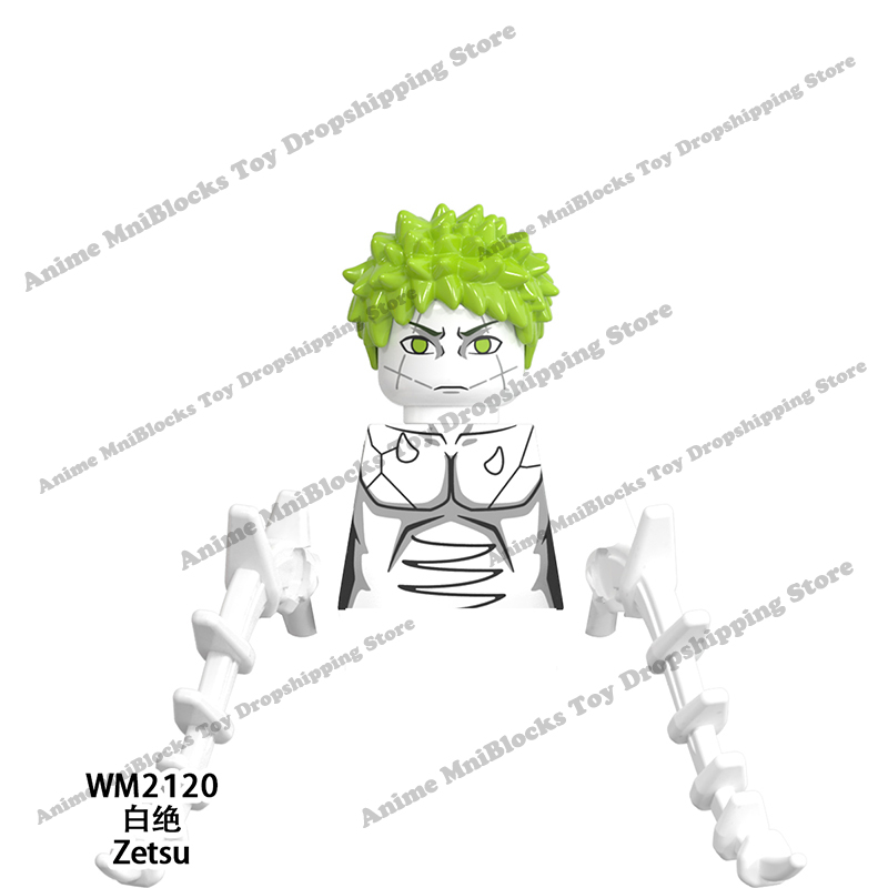 WM6109 Naruto blocks anime Sasuke Kakashi Madara Zetsu Might Guy Rock Lee mini action toy figures Assemble bricks toys kid gifts