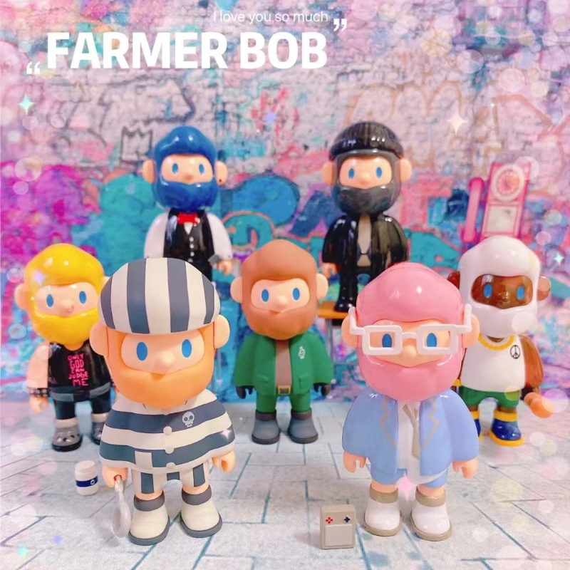 2021 FARMER BOB Fact or Opinion Boyfriend Figurine 4 Four Generation Action Figure Surprise Bag Ornament Art Toy Game Boy Gift