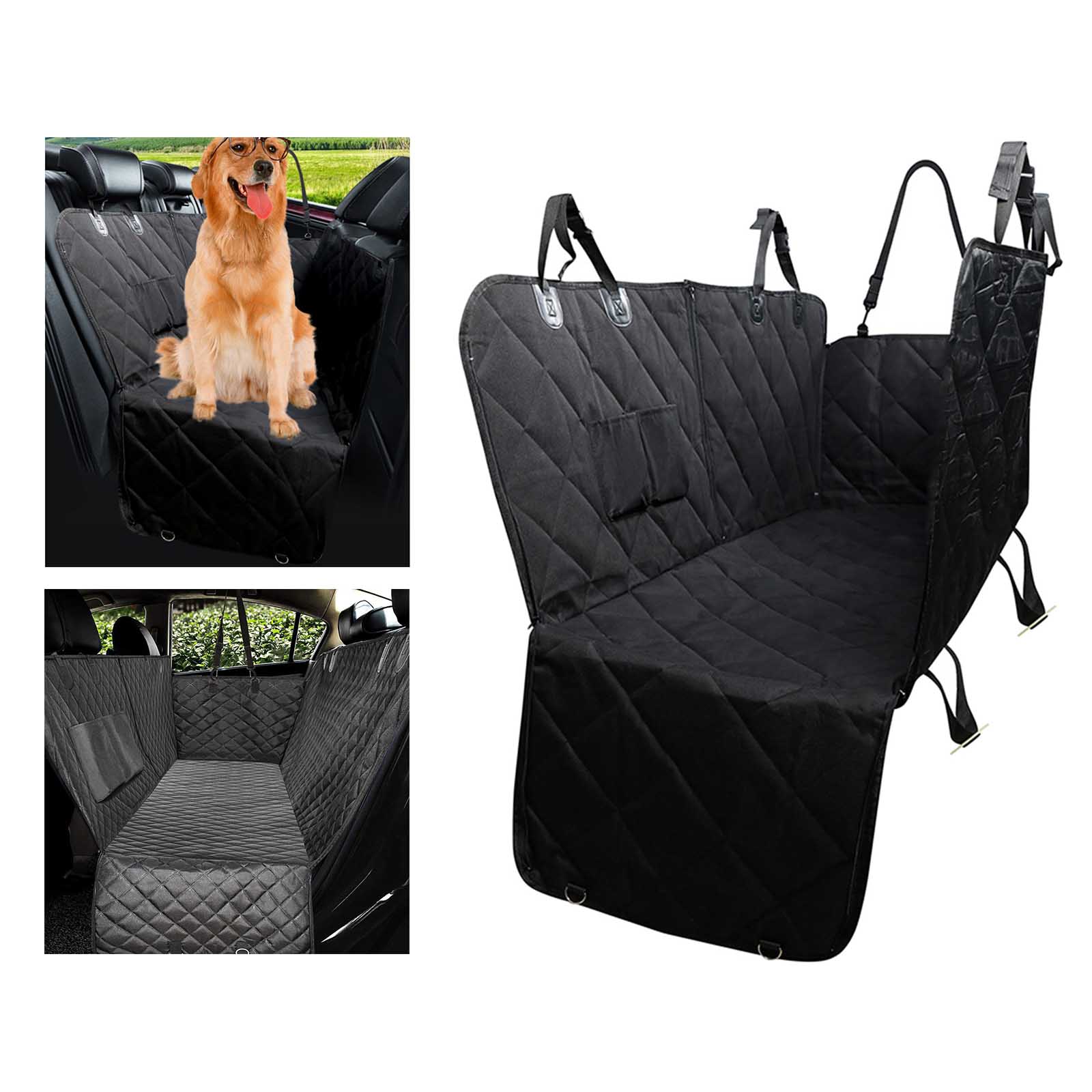 Premium Dog Car Back Seat Dirty-proof Durable Cover Protector Trip SUV Truck Mat Hammock Nonslip Scratchproof With Zipper Pocket