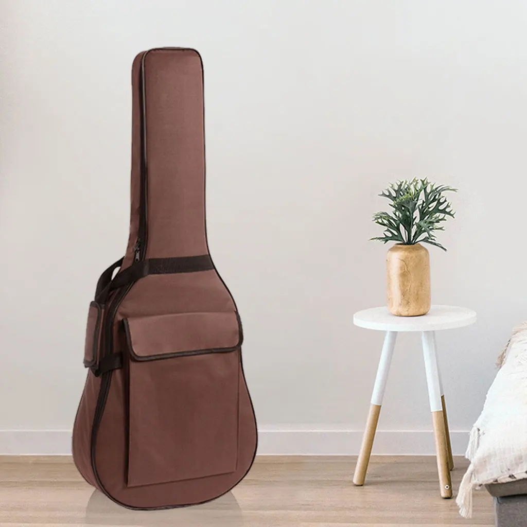 Classical Electric Acoustic Guitar Bag Ripstop Waterproof Soft Storage Travel Adjustable Double Shoulder Strap