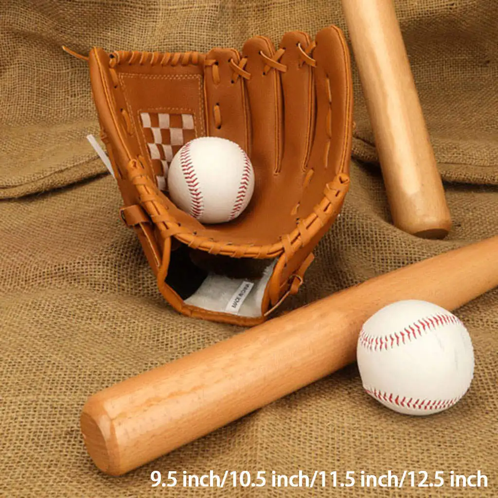Tee Ball/Baseball Glove Infield Pitcher Baseball Gloves Tee Ball Mitts for Adult/Youth/Kids Beginner Play Training
