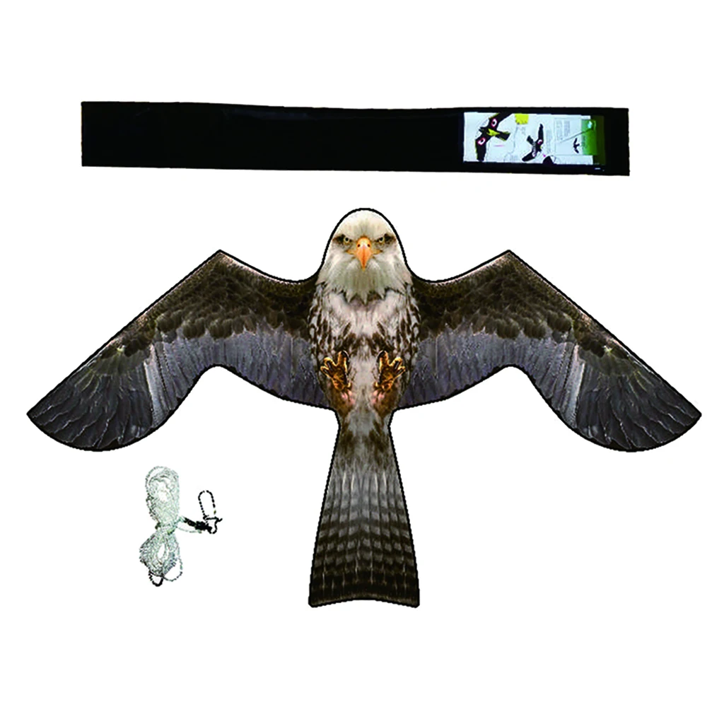 138 x 78cm  Bird Scarer Kite with String Weed Pest Control Garden Protector