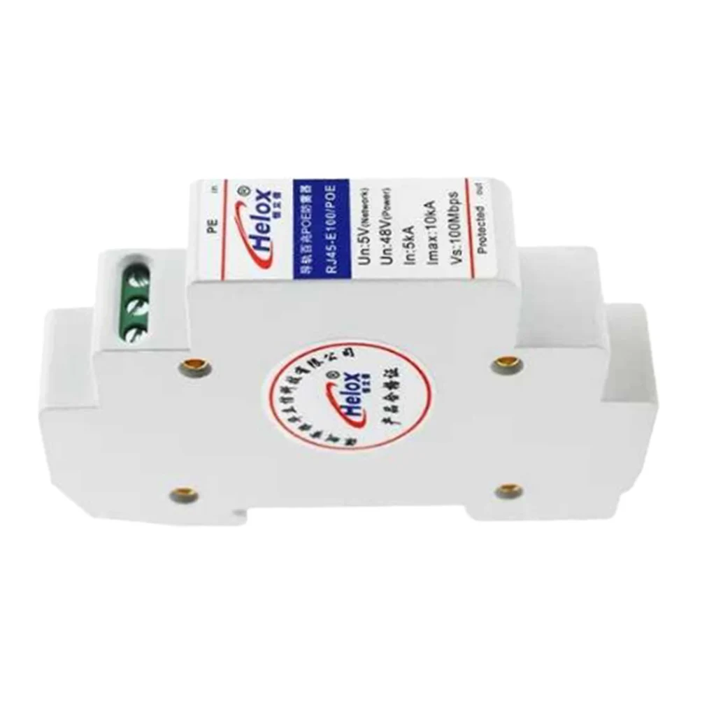 100M RJ45 POE Ethernet Network Device Surge Protector  Protection
