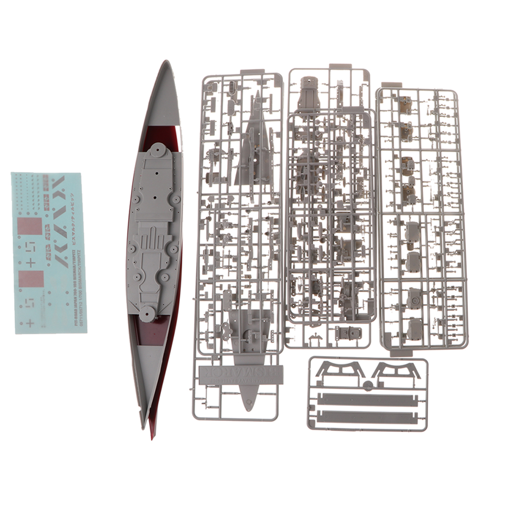 1/700 Scale German Bismarck  Model DIY Modle Kits Kids Toy Gift