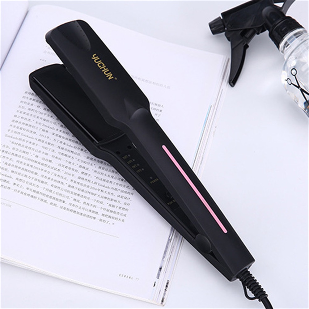 Ferro a Vapor Alisador de Cabelo Ferro de Cabelo para Cabelo Salão de Beleza Profissional Grosso Flat Iron Aquecimento Curling Ferro 4 Cheap Ferros alisamento