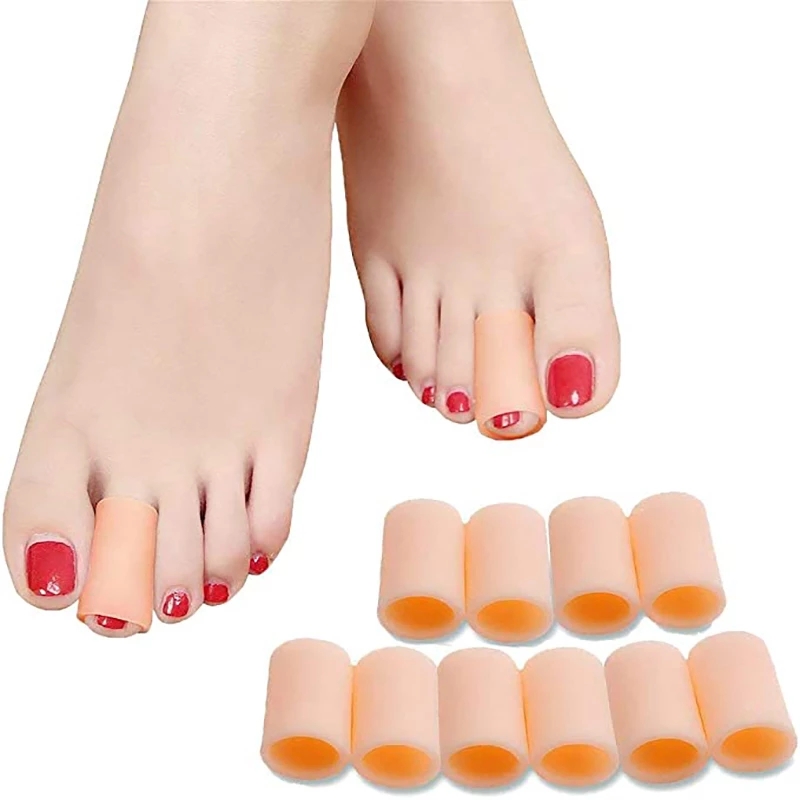 Best of 10pcs Silicone Toe Tube Corn Blisters Callus Care Relief Pain Protector Gel Finger Toe Cover Bunion Hammer Toe Correction Brace Reviews & Tips