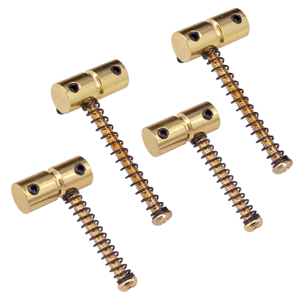 4 Pieces Professional Electric Bass Fixed String Saddle Code Bridge Saddle Screw Fixed String Code