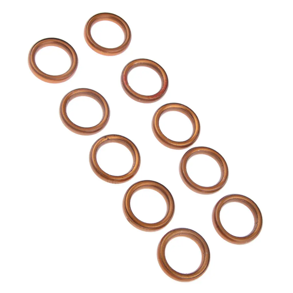 10x Exhaust Muffler Pipe Gaskets For 49 50 110 150cc Gy6 Moped Scooter ATV