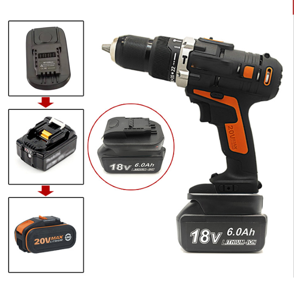 De Lítio BL1850 Converter para WORX 20V,