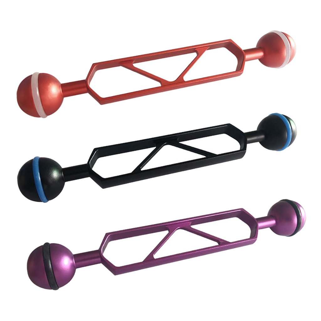 Stable 6'' Dual Ball Arm Photography Video Camera Housing Extension Rack Holder