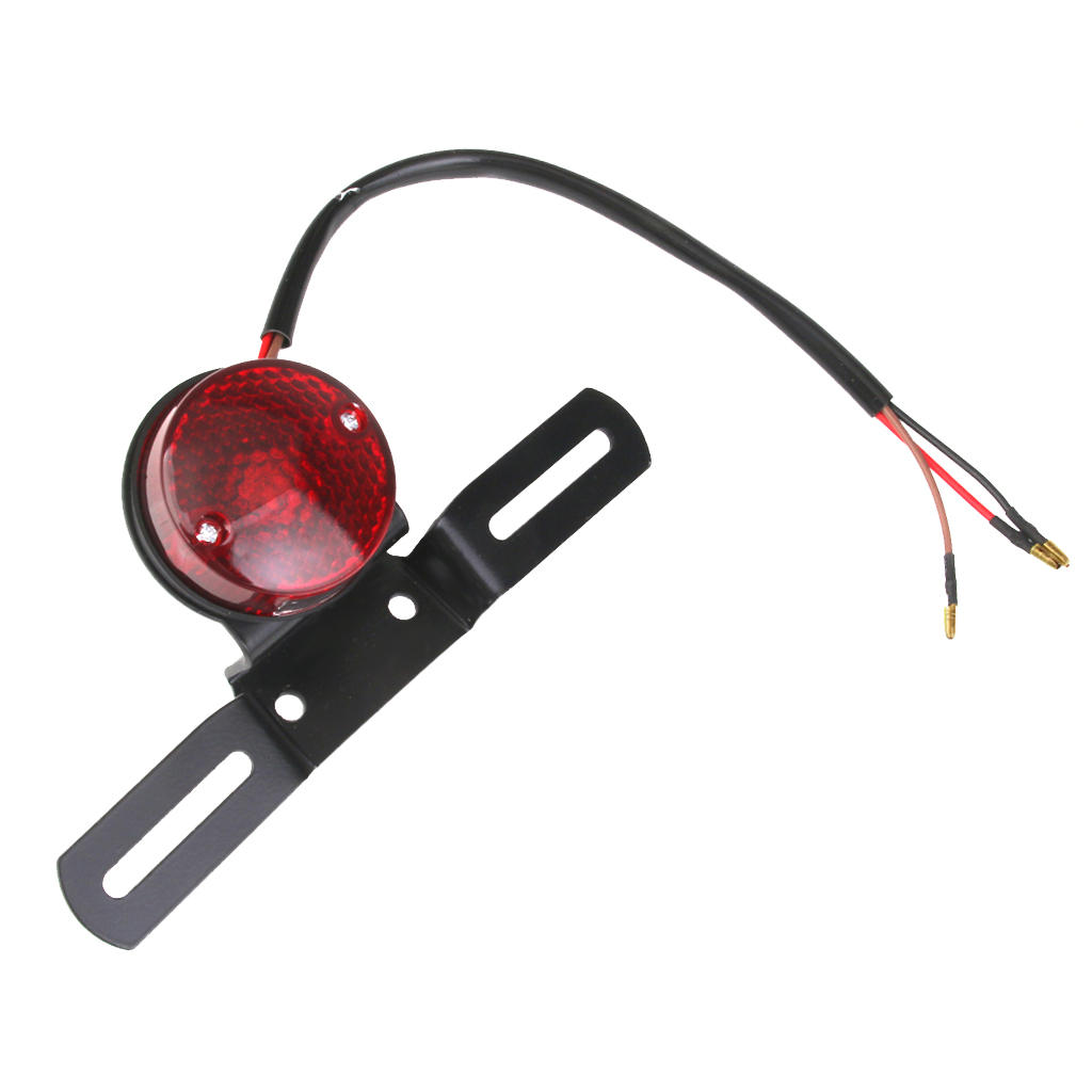Motorcycle Motor Brake Tail Rear Light Plate Holder For  Most Motorcycle Street Biker Cruiser/Chopper Dirt Bike ATV DC 12V