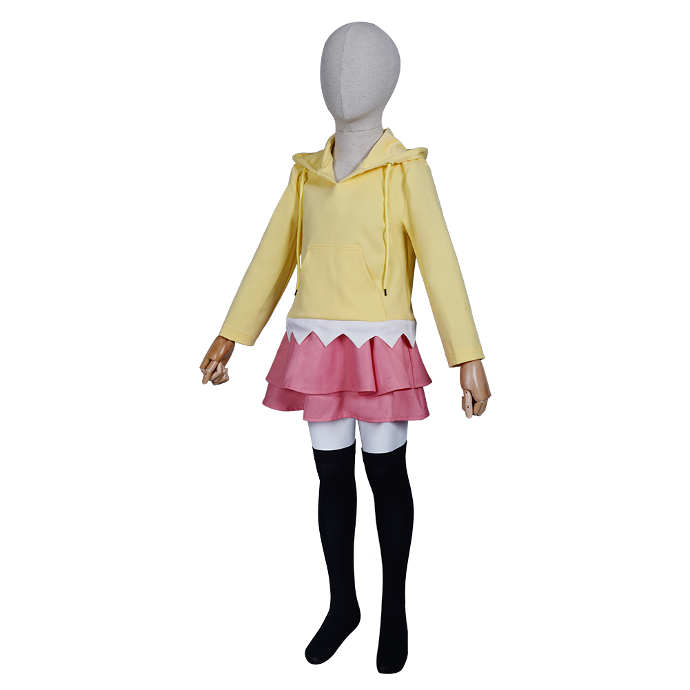 Anime Naruto Uzumaki Himawari Cosplay Costume For Kids - AllCosplay.com