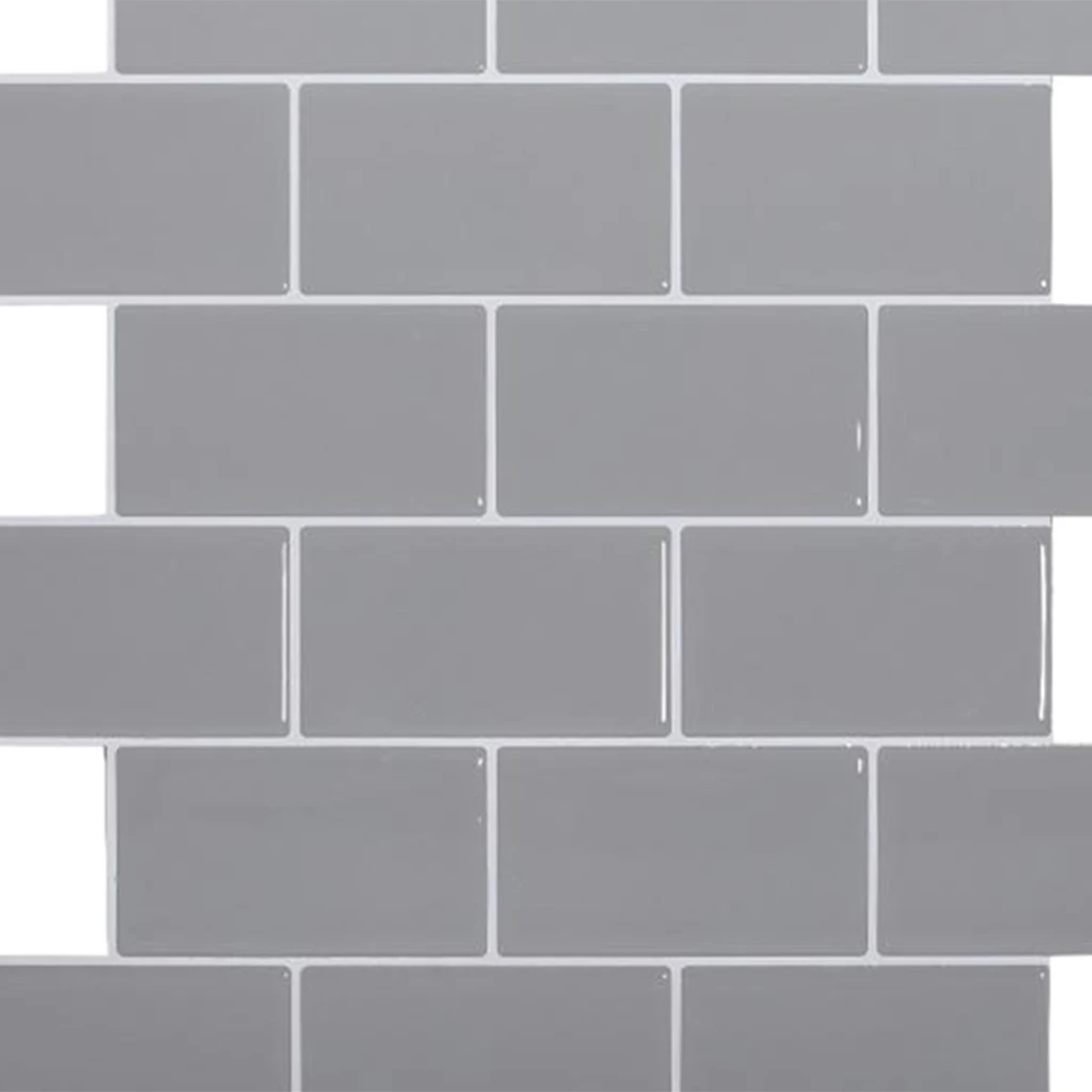 Peel and Stick Tiles Backsplash Wall Stickers Waterproof oil-proof White