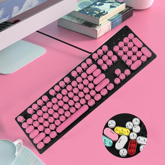 Visland 104Pcs Gaming Keyboard Caps,Universal Keycaps for Mechanical  Keyboard,ABS Backlight Wear-Resistant Key Caps Replacement Keyboard  Accessories