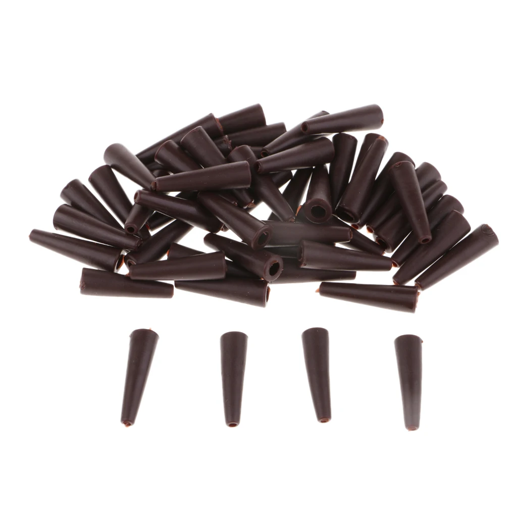 50pcs Tail Rubber Tubes for Saftey Lead Clips Carp Fishing Rig Sleeves Useful Accessories 20mm Dropshipping