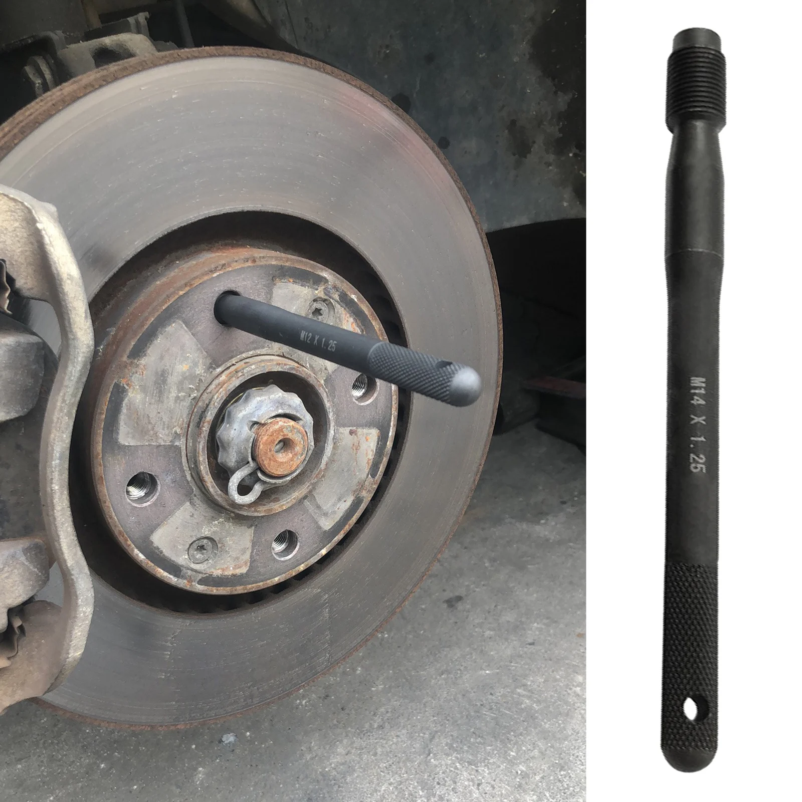 Black Wheel Hanger Alignment Pin Mounting Guide Bolt, Wheel Lug Bolt, Automotive Mechanic Tools, Wheel Mounting Guide Bolt