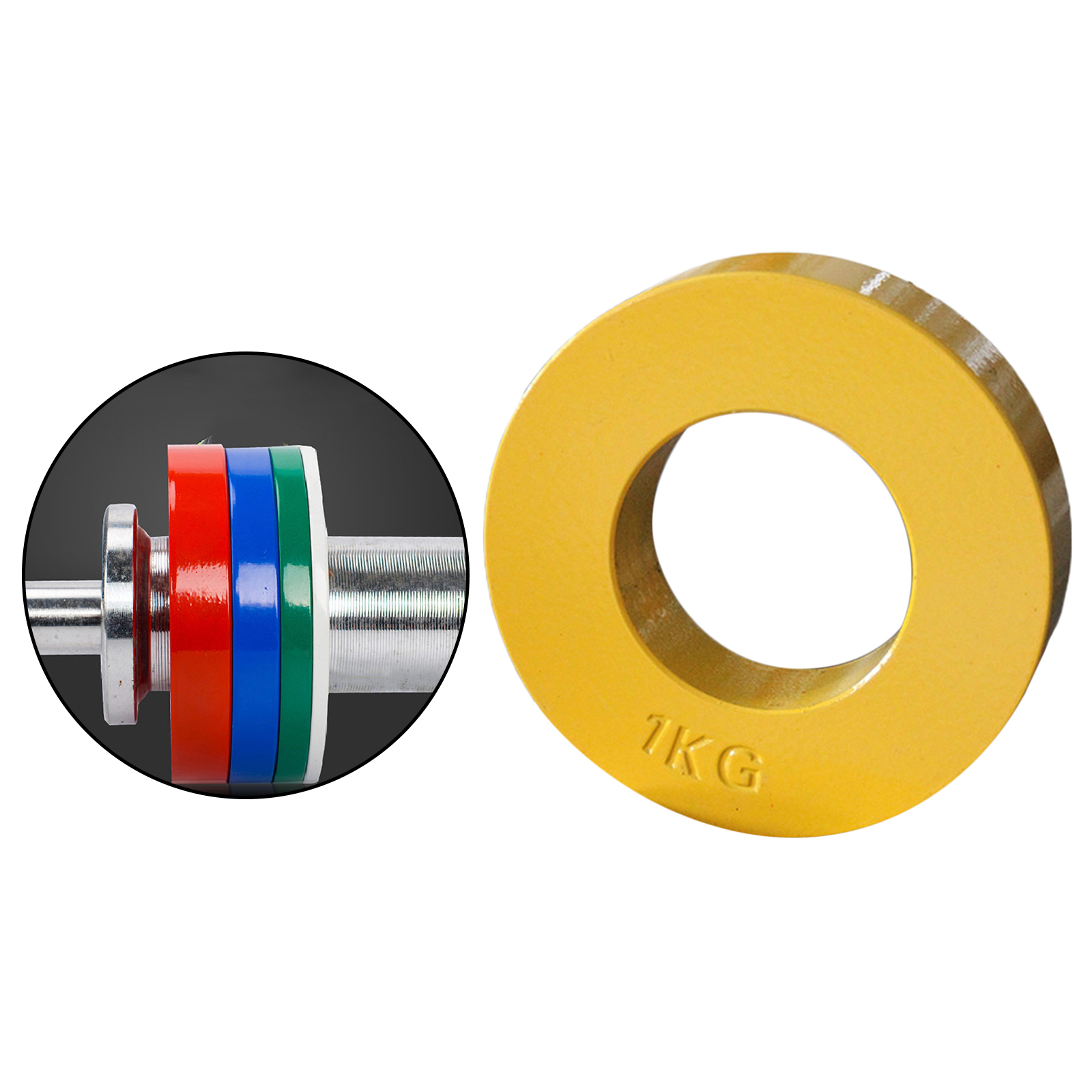 Description Picture 6 of itemFractional  Plates Pieces - 0.55 LB, 1.1 LB, 1.65lbs, 2.2lbs Fractional Weight Plates Barbells Strength Training Plates