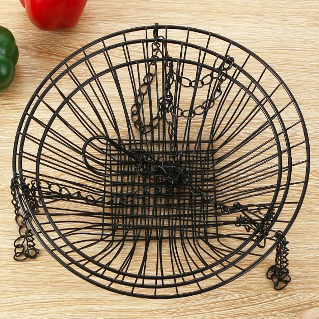 Iron 3 Layer Storage Basket Fruit Dish Kitchen Home Bowl Detachable Iron Storage Stand Decorative Holder Organizer