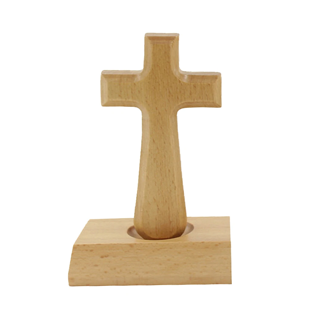 Small Holy Wood Standing Cross 5