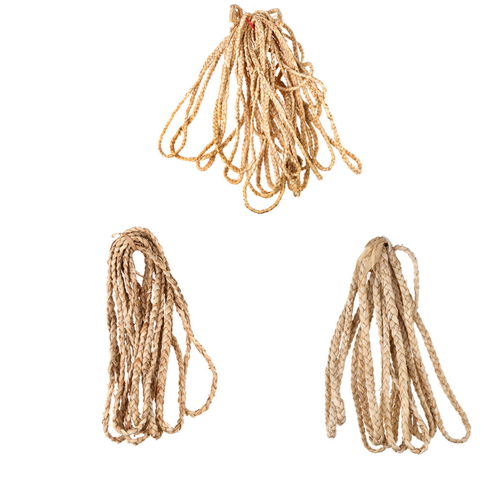 Handmade Corn Straw Braid Ribbon for Doll Hat Bag Craft Making