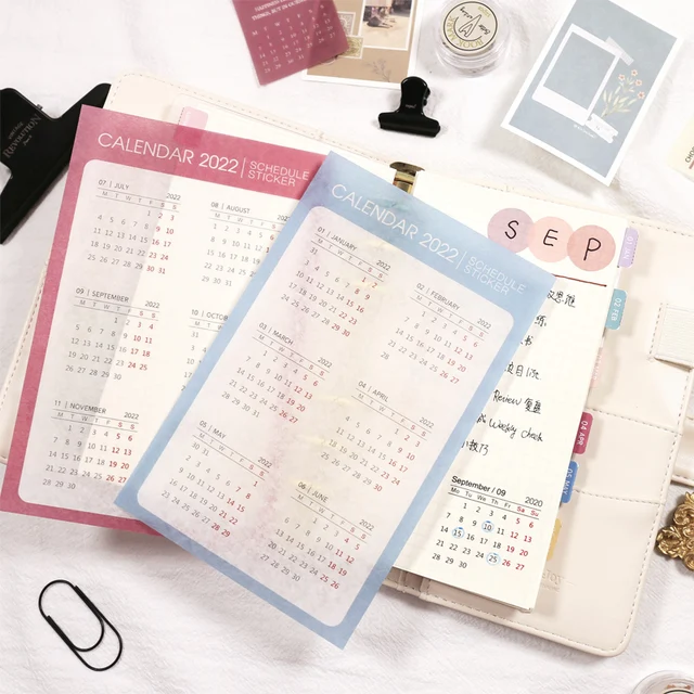 Fromthenon 2024 Notebook & Journals Date Stickers for Full Year