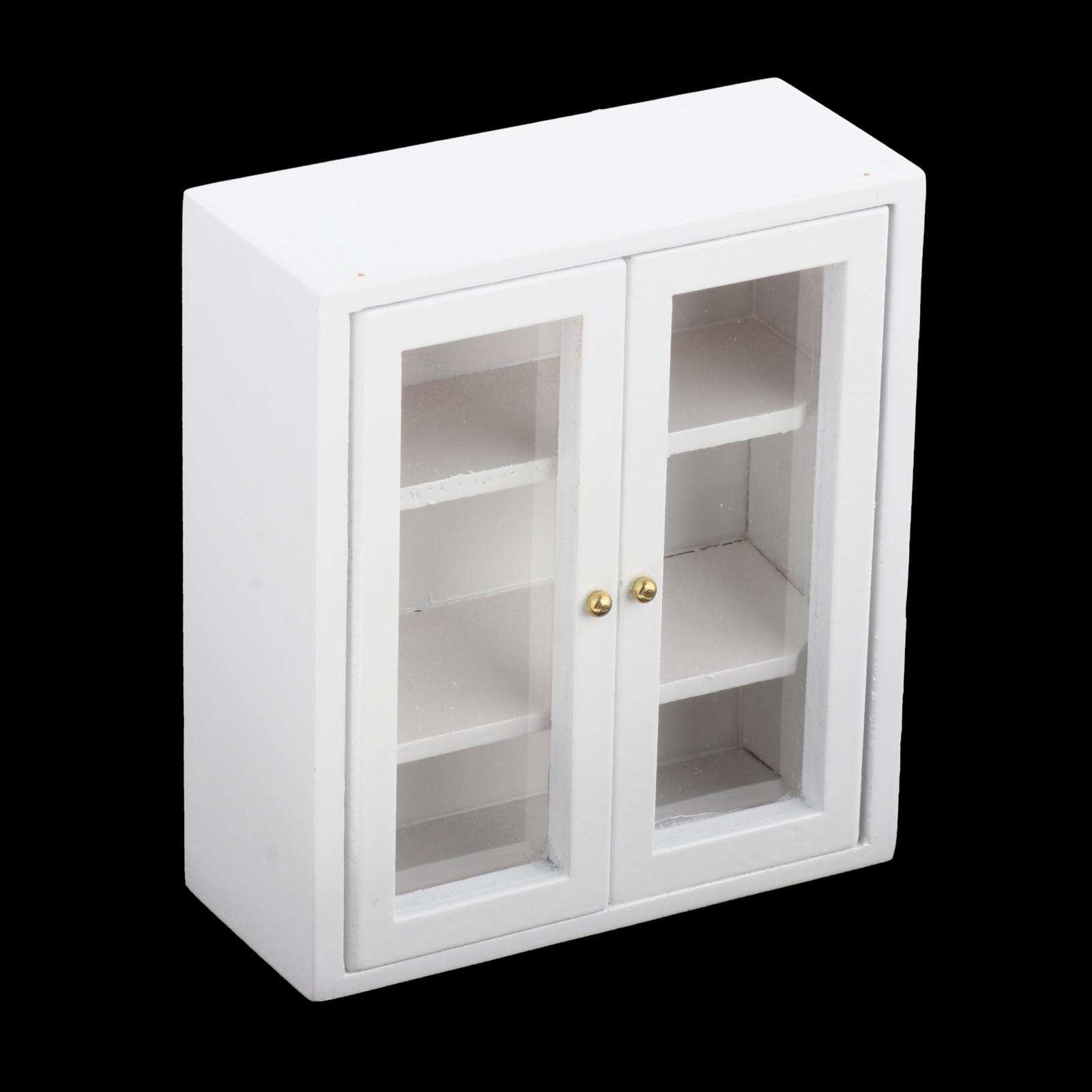 1/12 Dollhouse Wooden Cabinet Furniture Kitchen Accessories Set Decoration DIY