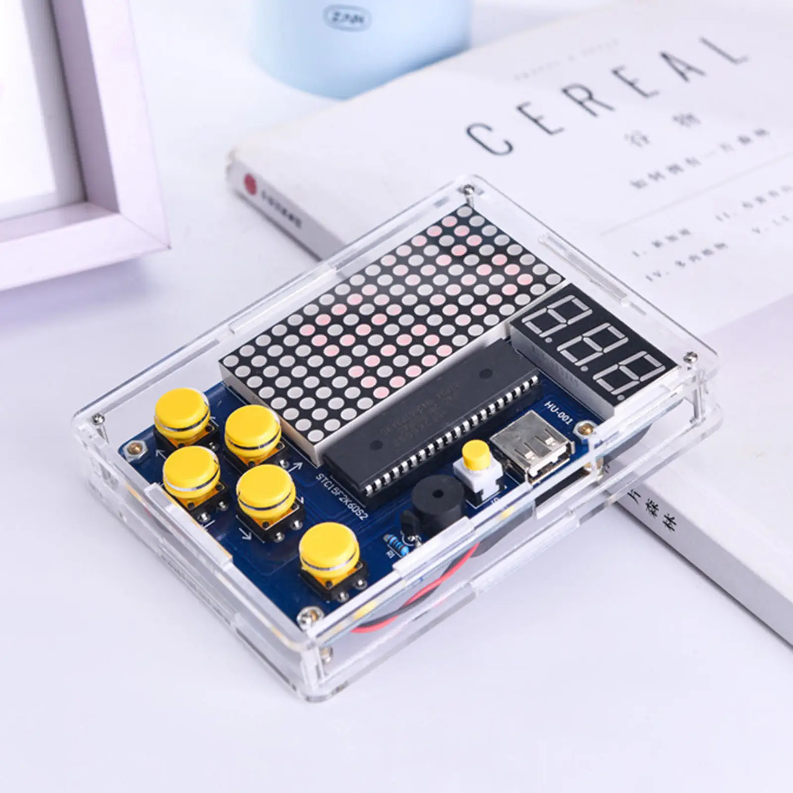 New Acrylic DIY Game Kit Electronic Soldering Set Video Game Machine Kids Toys Gift Game Console Kits