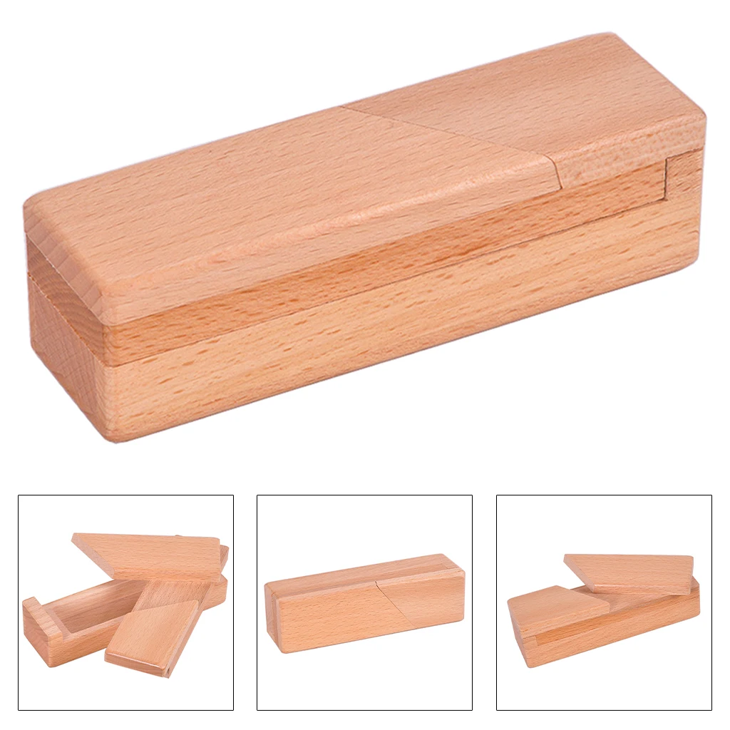 Classic Wooden Secret Opening Puzzle Box  Baffling Disentanglement IQ Learning Handmade 3D Puzzles Mysterious Box Toy