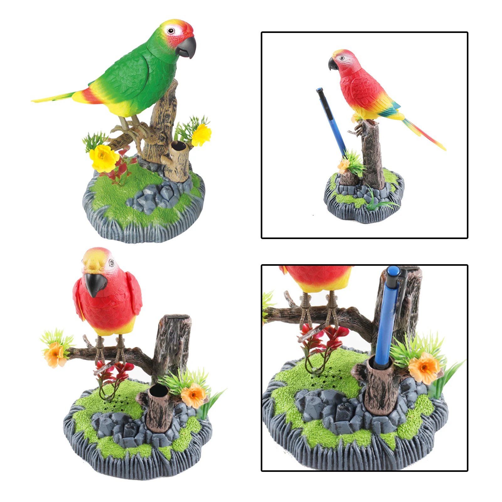 Authentic Electronic Pet Toy Cute Plastic Educational Chirping Bird for Office Decor Garden Decor Home Ornament Children