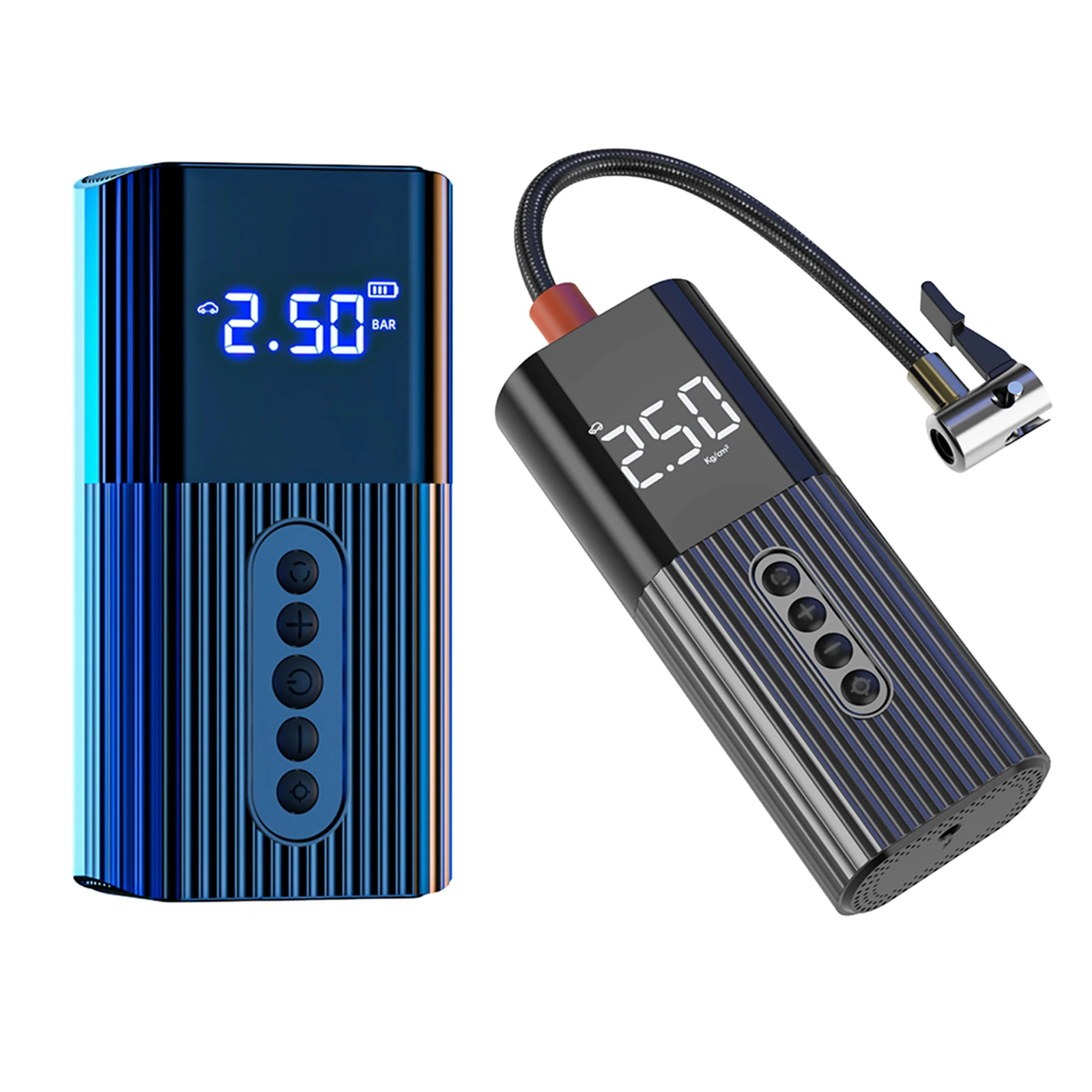 Car Tyre Pump Electric Handheld Rechargeable 6000mAh Battery LED Light SOS Design for Car Bicycle Balls Swim Rings