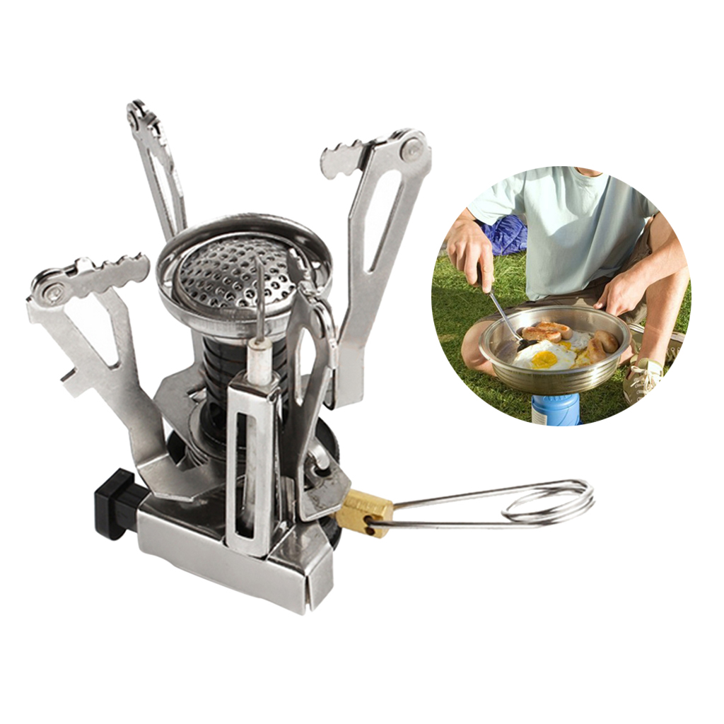 3000W 120g Mini Foldable Pocket Stoves Backpacking Portable Oven Split Stove