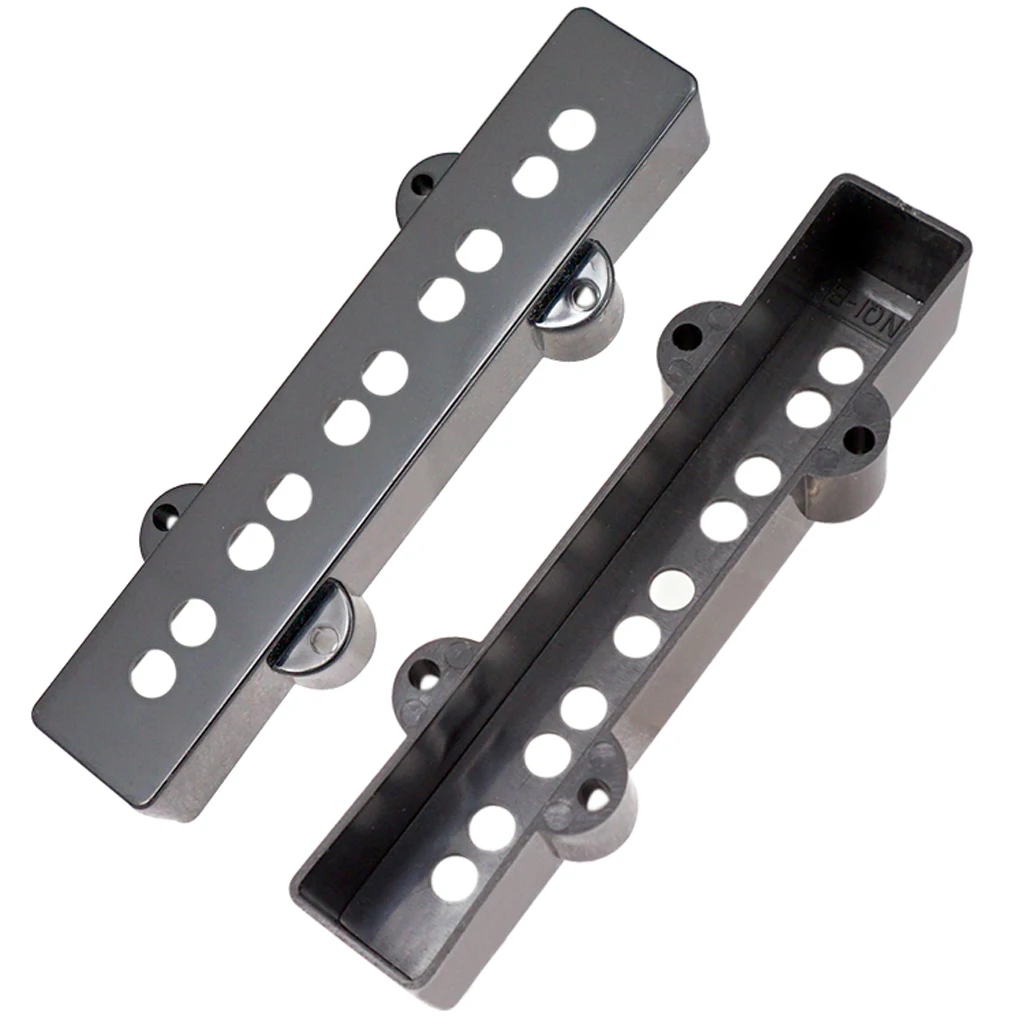 2PCS Pickup Cover 5 String Open Type For Jazz JB Bass Guitar Accessories Black Hot