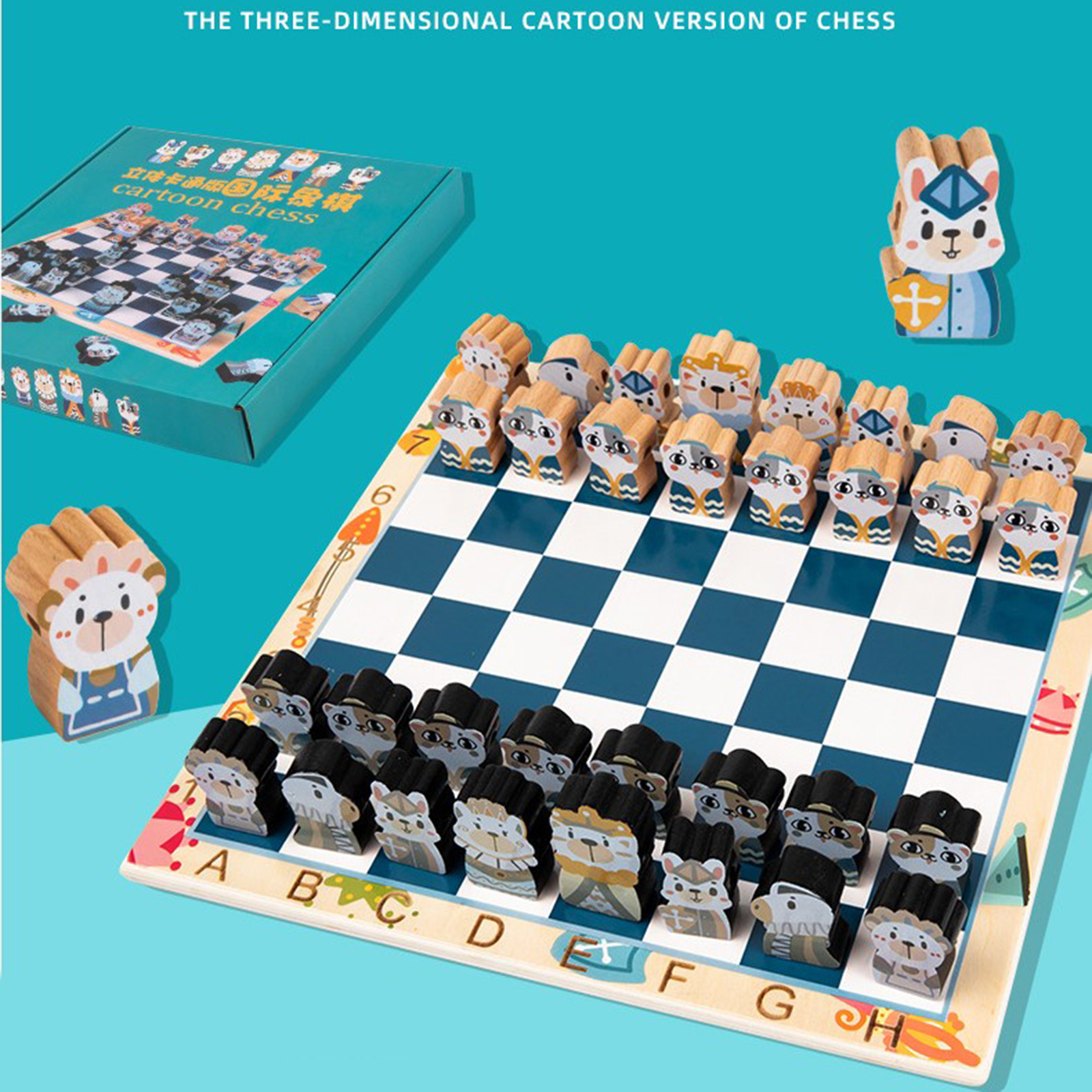 Travel Chess Game Chessman King & Queen Set Traditional Table Top Board Game