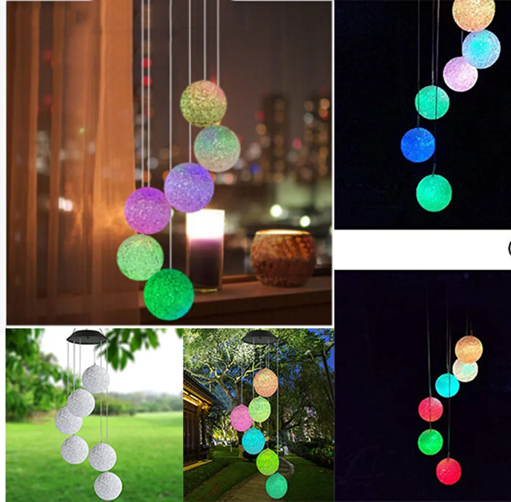 Details about   Hanging Wind Chimes Solar Powered LED Light Colour Changing Garden Outdoor Decor 