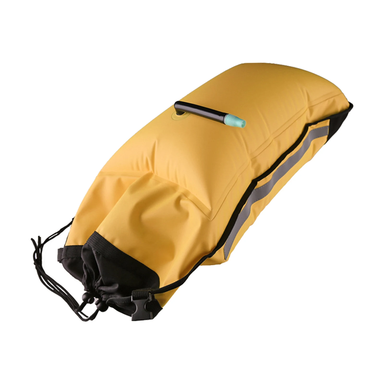 Canoe Kayak Inflatable Paddle Float Double Chamber Safety Bag with Quick Release Buckle Floating Bag