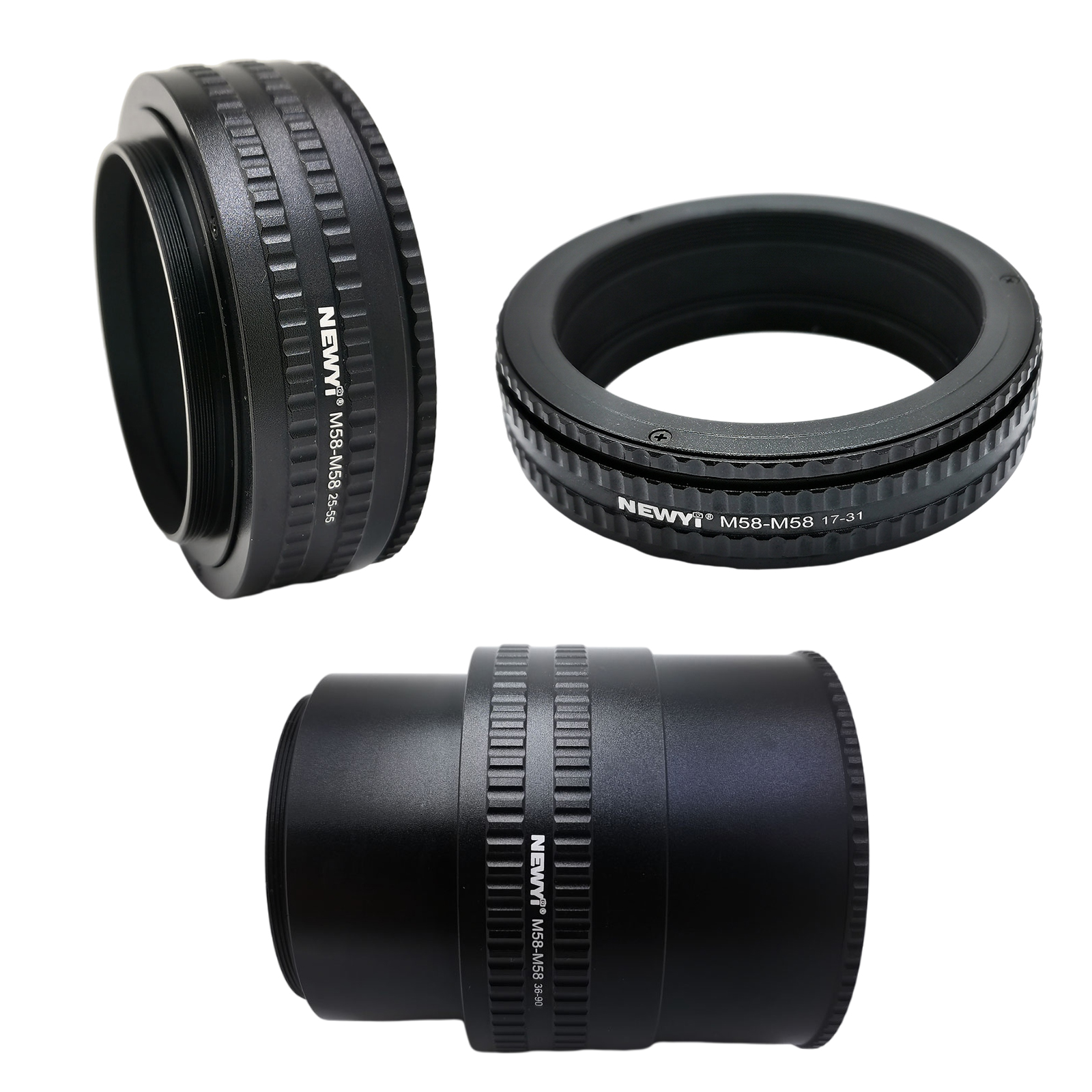 M58 to M58 Focusing Helicoid Adapter Anodized Adjustable Micro Extension Tube for Camera Focusing Moulding