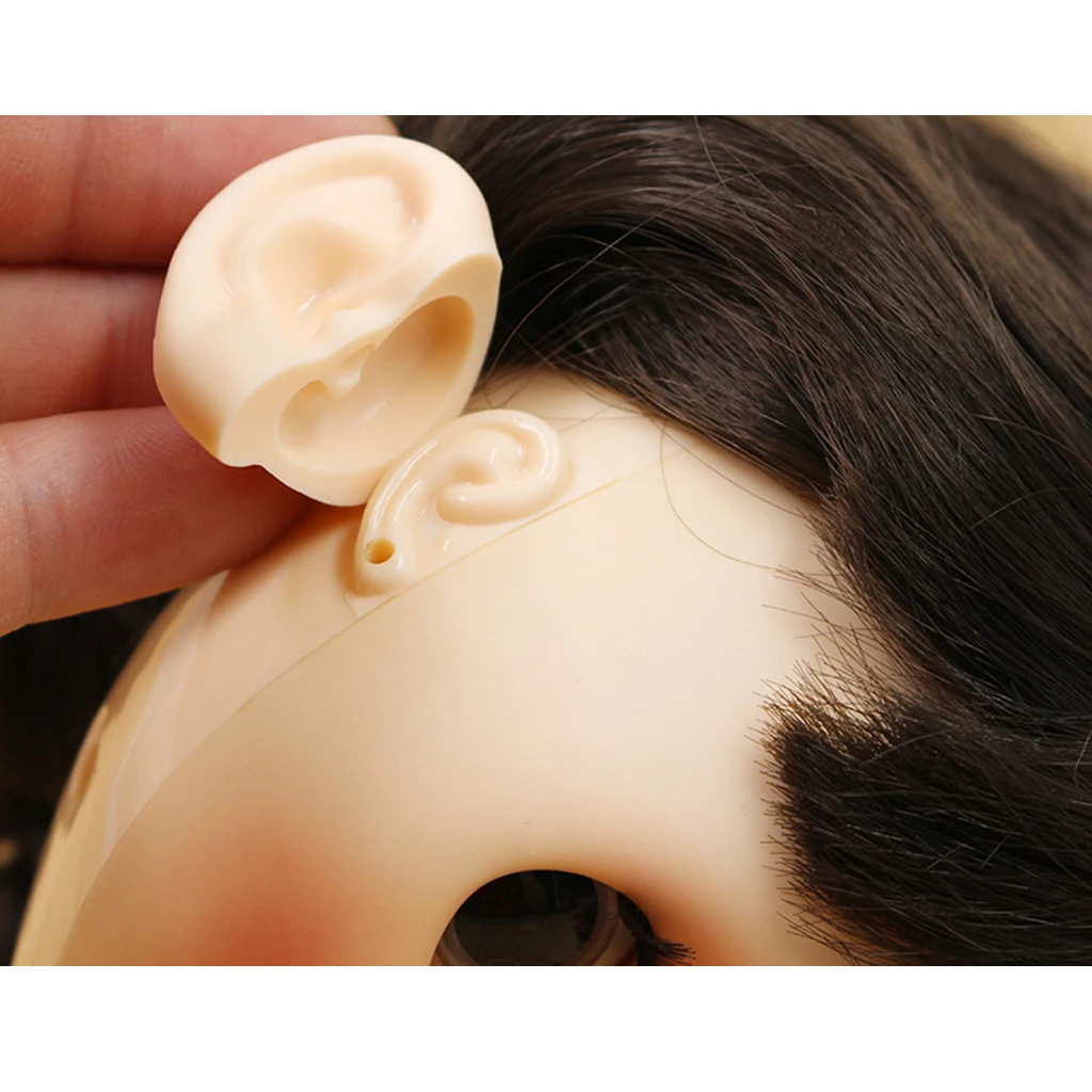 2x2 Pieces Resin Doll Ears Paste Set for 12inch Blythe Doll Normal Ear