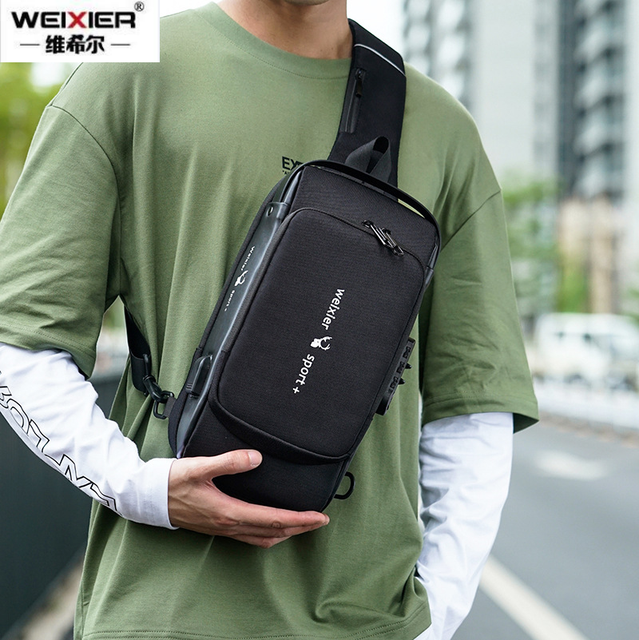 WEIXIER Men's Leisure Style Single Shoulder Bag