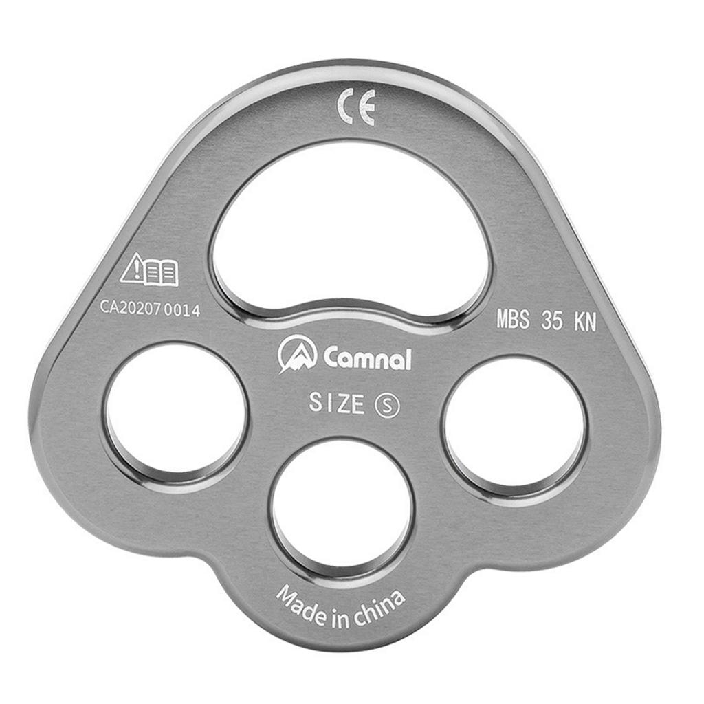 35 KN Climbing Descender Rigging Plate Heavy Duty & High Strength Rappel Device