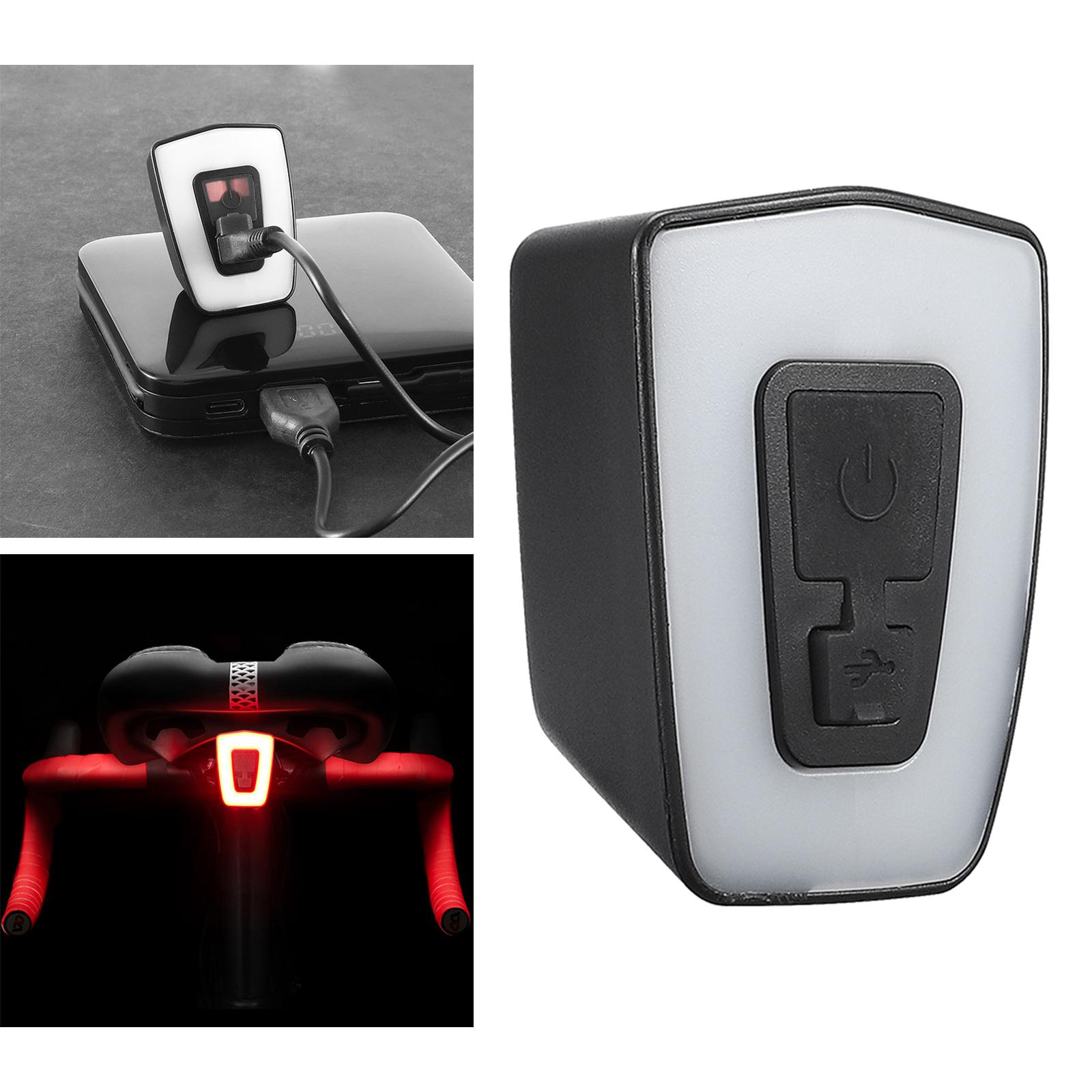 Super Bright Bicycle Rear Taillight Rechargeable Warning Taillights 400mAh Lithium Battery Flashing for Bicycle Cycle Women Kids