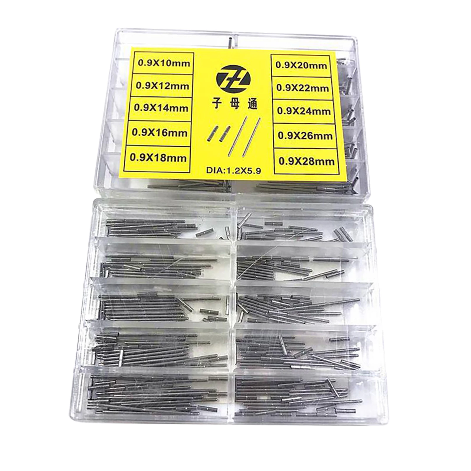 10 Types 0.9mm 10mm~28mm Assort Size Watchband Tube Bars Set Bracelet Connecting Shaft Linking Repair Tool