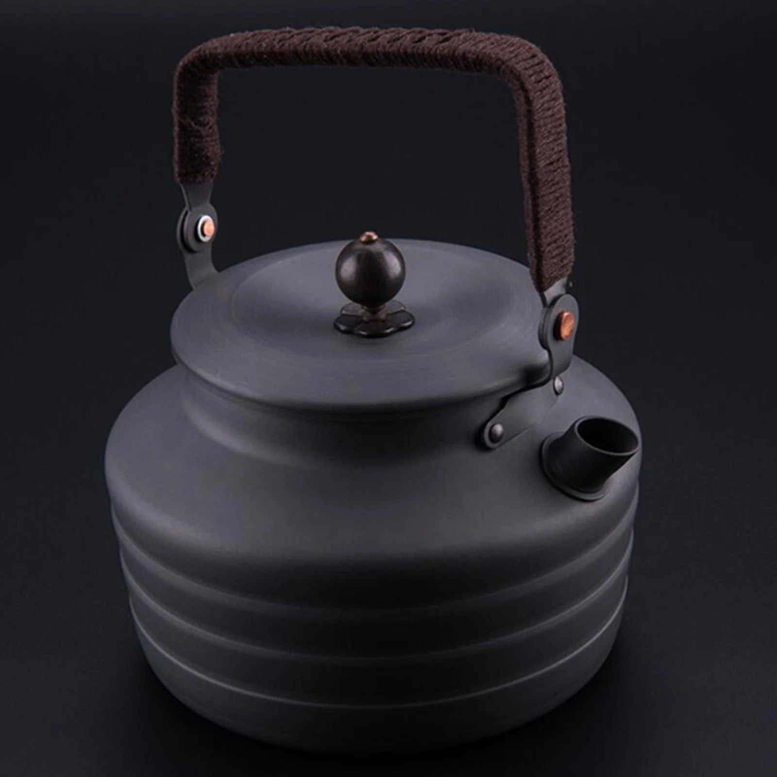 Portable Outdoor Aluminum Alloy Water Kettle Teapot Coffee Pot 1.3L Tableware Cookware For Picnic Camping Hiking Travel