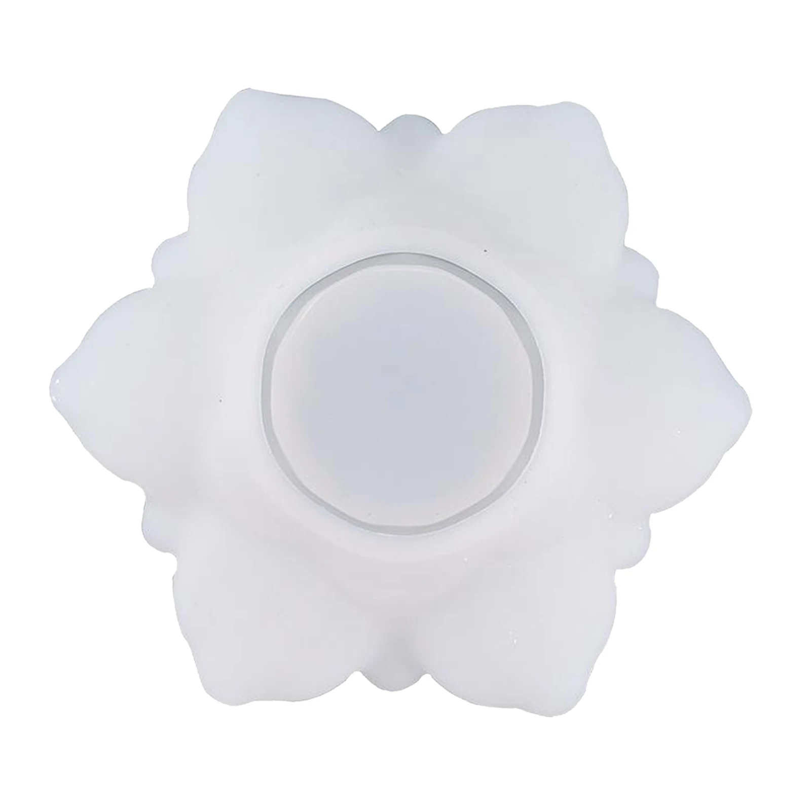 Lotus Shape Tealight Candle Holder Resin Mold Candlestick Candy Box Mould