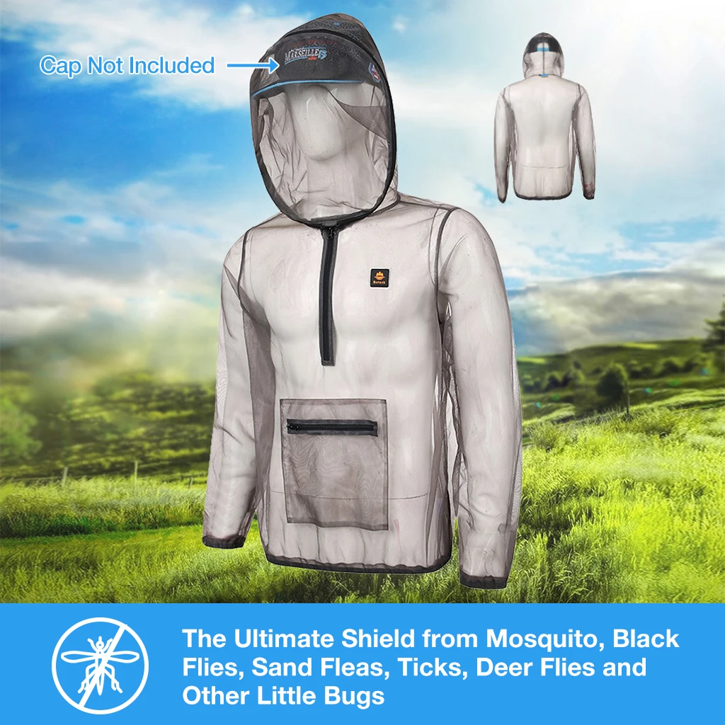 Outdoor Fishing Anti-mosquito Clothes Mosquito Repellent Suit Camping Mesh Suits Beekeeping Anti Fly Hunting Mosquito Jacket