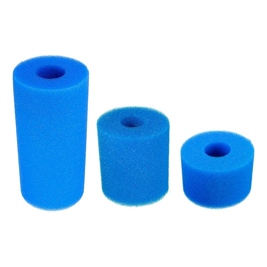 Reusable Swimming Pool Filter Foam Cartridge Filters Pump Sponge Cartridge Cleaning Supplies for Above Ground Pools Replacement