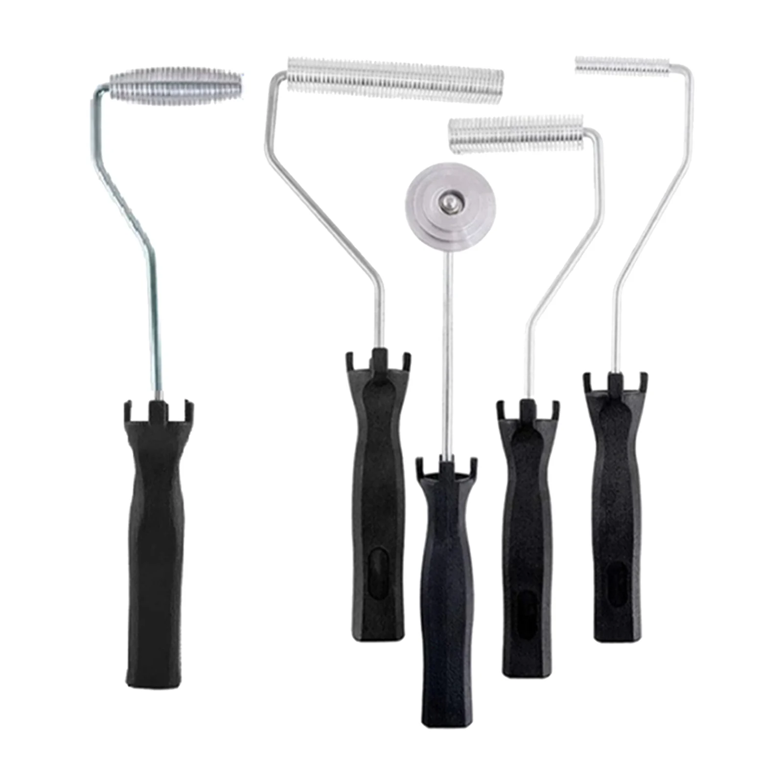 5pcs Fiberglass Roller Kit Bubble Paddle Tool Laminating Roller Kit for FRP Mould