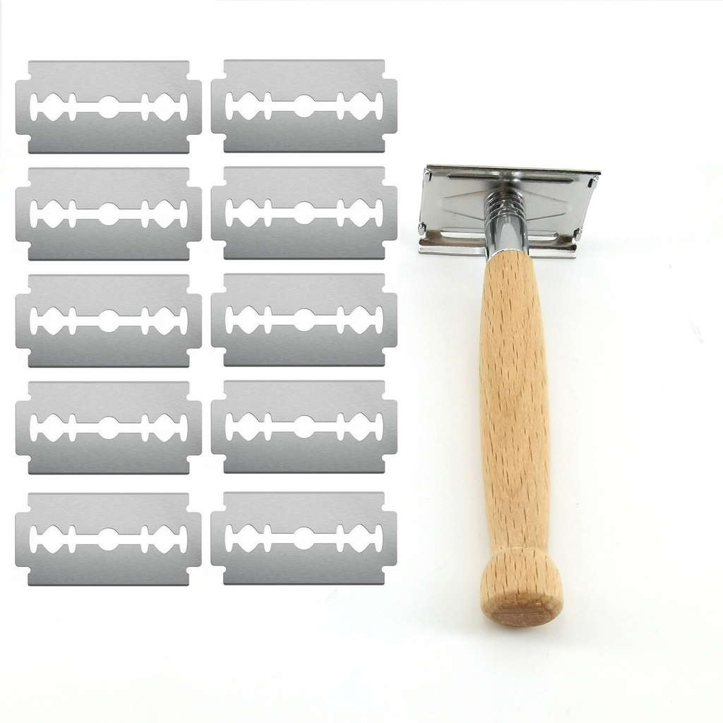 Best of Wooden Handle Safety Razor Is Used For Men's Beard Shaving, Natural, Economical And Environmentally Friendly Reviews & Tips