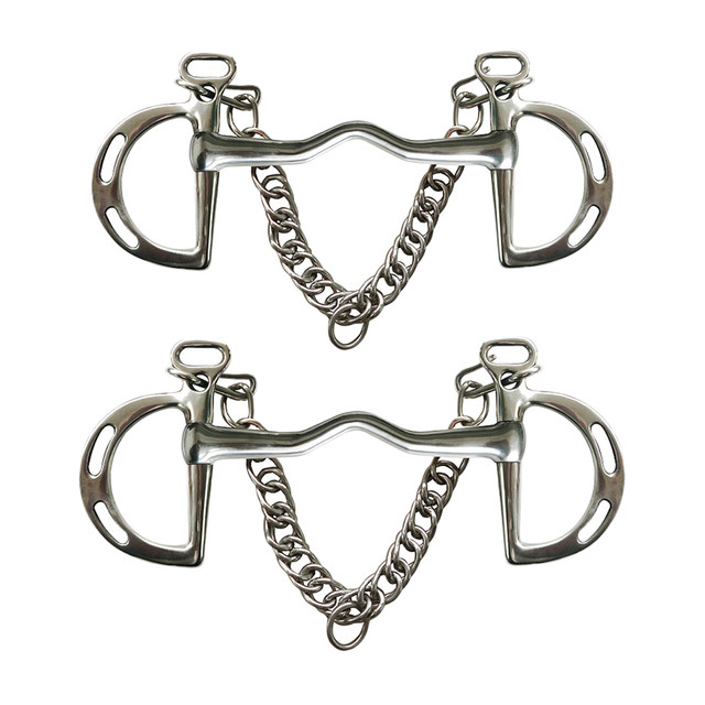 NY TACK 5" Baucher Sweet Iron Low Port Mullen Mouth Snaffle Horse Bit